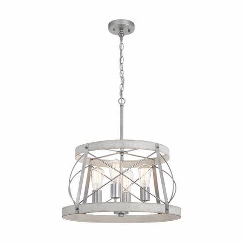 Coupon 🎉 Patriot Lighting® Bea White Wash Faux Wood And Galvanized 4-Light Pendant 🔔 3 Coupon 🎉 Patriot Lighting® Bea White Wash Faux Wood And Galvanized 4-Light Pendant 🔔