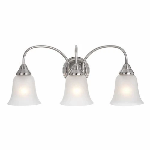 New 🤩 Patriot Lighting® Chesley Satin Nickel 3-Light Vanity Light ⌛ 3 New 🤩 Patriot Lighting® Chesley Satin Nickel 3-Light Vanity Light ⌛