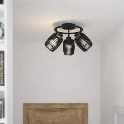 Wholesale 🔥 Patriot Lighting® Bernard Matte Black 3-Light Track Light 🛒 -Patriot Lighting Sales 3518629 Alt3 1