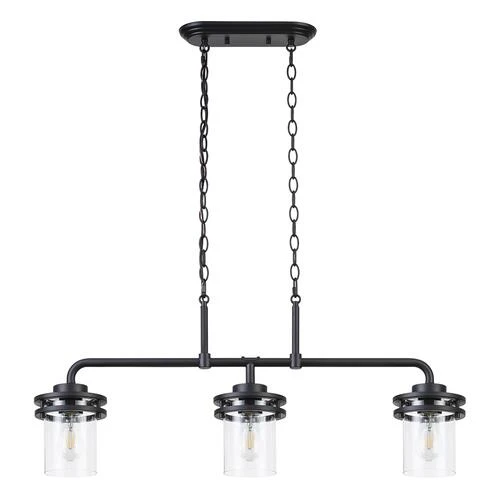 Buy 👍 Patriot Lighting® Joska Matte Black 3-Light Island Light 🛒 5 Buy 👍 Patriot Lighting® Joska Matte Black 3-Light Island Light 🛒 - Image 3