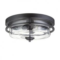 Wholesale 😀 Patriot Lighting® Joska Matte Black 2-Light Flush Mount Ceiling Light 🛒 -Patriot Lighting Sales 3518635 20732 lowoffb