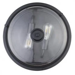 Wholesale 😀 Patriot Lighting® Joska Matte Black 2-Light Flush Mount Ceiling Light 🛒 -Patriot Lighting Sales 351863520732 BVoff