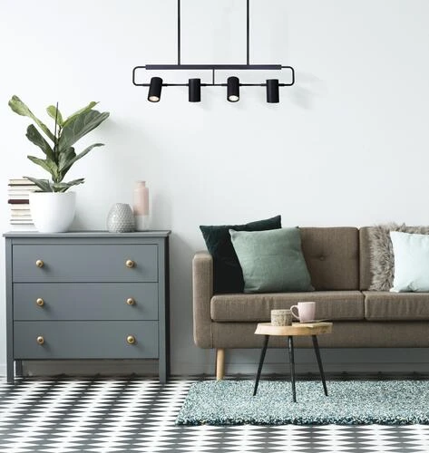 Cheapest ⭐ Patriot Lighting® Traza Matte Black 4-Light Island Light 💯 4 Cheapest ⭐ Patriot Lighting® Traza Matte Black 4-Light Island Light 💯 - Image 2