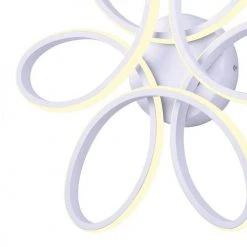 Hot Sale ✔️ Patriot Lighting® Floralia White Integrated LED Flush Mount Ceiling Light ✨ -Patriot Lighting Sales 3518690 P DETAIL