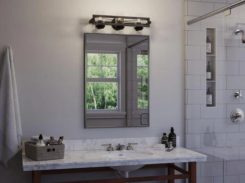 Brand new ❤️ Patriot Lighting® Lizzie Matte Black 3-Light Vanity Light 😀 12 Brand new ❤️ Patriot Lighting® Lizzie Matte Black 3-Light Vanity Light 😀 - Image 10