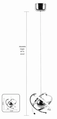 Flash Sale 🛒 Patriot Lighting® Tye Chrome Integrated LED Pendant ⌛ 9 Flash Sale 🛒 Patriot Lighting® Tye Chrome Integrated LED Pendant ⌛ - Image 7