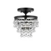Best deal ❤️ Patriot Lighting® Margo Black 1-Light Semi-Flush Mount Ceiling Light 🎉