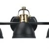 Top 10 👏 Patriot Lighting® Ryann Matte Black 3-Light Vanity Light 🎁
