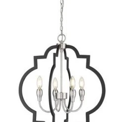 Deals 🧨 Patriot Lighting® Tamara Black 4-Light Pendant 🌟 -Patriot Lighting Sales 3518731 P Alt