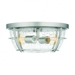 Coupon ✨ Patriot Lighting® Haley Brushed Nickel 2-Light Flush Mount Ceiling Light 👍