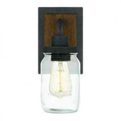 Budget 🔔 Patriot Lighting® Wheland Matte Black 1-Light Vanity Light ❤️