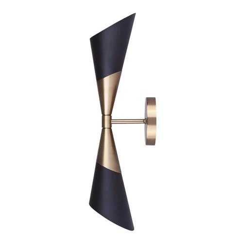 Best Pirce 🌟 Patriot Lighting® Gladen Matte Black & Gold 2-Light Indoor Wall Light 🔔 5 Best Pirce 🌟 Patriot Lighting® Gladen Matte Black & Gold 2-Light Indoor Wall Light 🔔 - Image 3