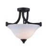 Budget 💯 Patriot Lighting® Dee Rubbed Antique Bronze 2-Light Semi-Flush Mount Ceiling Light ⌛ -Patriot Lighting Sales 3518760