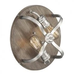 Best reviews of 💯 Patriot Lighting® Waverly Satin Nickel & Wood 2-Light Flush Mount Ceiling Light ❤️ 9 Best reviews of 💯 Patriot Lighting® Waverly Satin Nickel & Wood 2-Light Flush Mount Ceiling Light ❤️ -Patriot Lighting Sales 3518764 Alt4