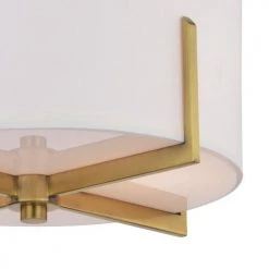 Wholesale 🎉 Patriot Lighting® Citrine Gold 2-Light Semi-Flush Mount Ceiling Light 😍 -Patriot Lighting Sales 3518768 Alt4