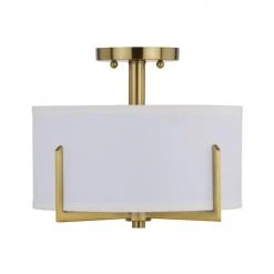 Wholesale 🎉 Patriot Lighting® Citrine Gold 2-Light Semi-Flush Mount Ceiling Light 😍
