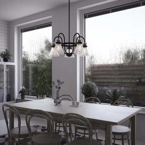 Deals 💯 Patriot Lighting® Renley Black 5-Light Chandelier ✨ 4 Deals 💯 Patriot Lighting® Renley Black 5-Light Chandelier ✨ - Image 2