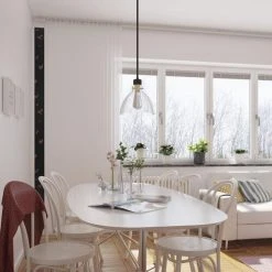 Best Pirce 🥰 Patriot Lighting® Kenzie Matte Black & Gold 1-Light Pendant 🎉 -Patriot Lighting Sales 3518778 Alt6