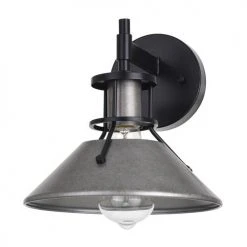 Best reviews of ⌛ Patriot Lighting® Ashtyn Matte Black & Charcoal Patina 1-Light Vanity Light 🧨 -Patriot Lighting Sales 3518780 Alt2