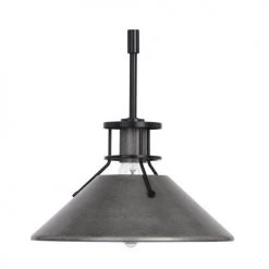 New ⌛ Patriot Lighting® Ashtyn Matte Black & Charcoal Patina 1-Light Mini Pendant 🎉 -Patriot Lighting Sales 3518783 Alt4