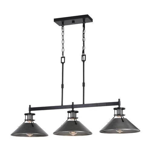 Deals 🤩 Patriot Lighting® Ashtyn Matte Black & Charcoal Patina 3-Light Island Light ⭐ 7 Deals 🤩 Patriot Lighting® Ashtyn Matte Black & Charcoal Patina 3-Light Island Light ⭐ - Image 5