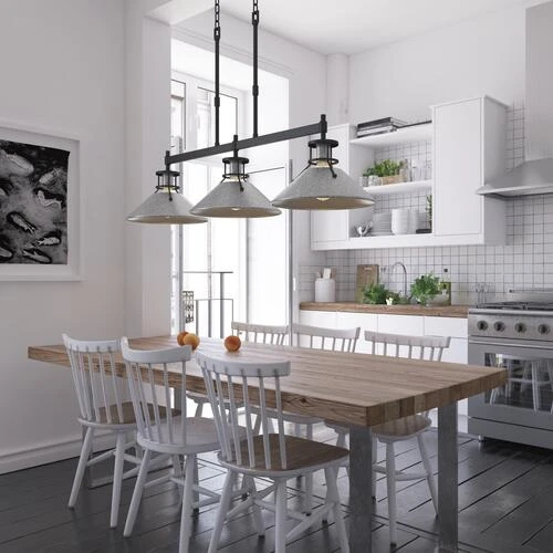 Deals 🤩 Patriot Lighting® Ashtyn Matte Black & Charcoal Patina 3-Light Island Light ⭐ 5 Deals 🤩 Patriot Lighting® Ashtyn Matte Black & Charcoal Patina 3-Light Island Light ⭐ - Image 3