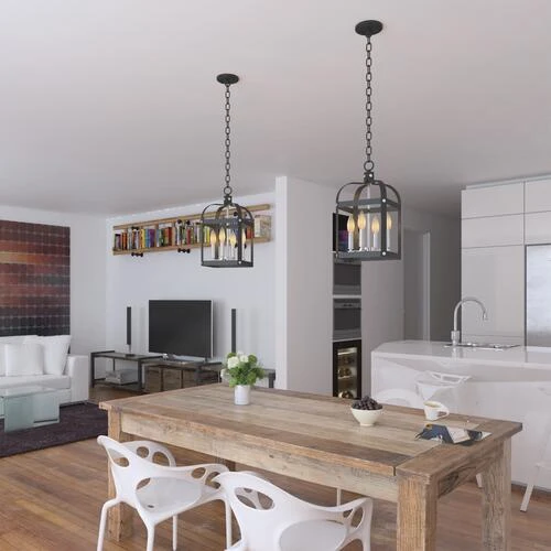 Top 10 ⭐ Patriot Lighting® Jazel Matte Black & Brushed Nickel 4-Light Pendant 🌟 5 Top 10 ⭐ Patriot Lighting® Jazel Matte Black & Brushed Nickel 4-Light Pendant 🌟 - Image 3