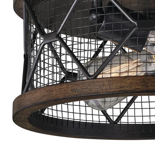 Coupon 😉 Patriot Lighting® Elegant Home Bodhi Black & Replica Wood 2-Light Flush Mount Ceiling Light 🤩 5 Coupon 😉 Patriot Lighting® Elegant Home Bodhi Black & Replica Wood 2-Light Flush Mount Ceiling Light 🤩 - Image 3