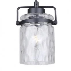 Deals ✔️ Patriot Lighting® Maeva Graphite 1-Light Mini-Pendant 🧨 -Patriot Lighting Sales 3519159 IPL689A01GPH M Detail