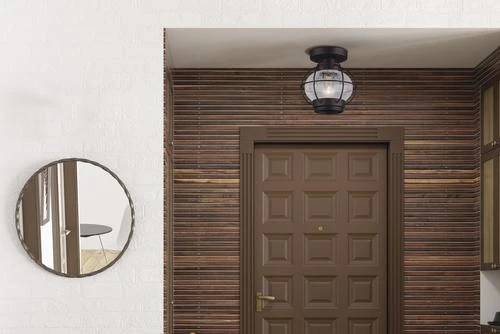 Flash Sale 👍 Patriot Lighting® Potter Oil-Rubbed Bronze 1-Light Flush Mount Ceiling Light ⭐ 5 Flash Sale 👍 Patriot Lighting® Potter Oil-Rubbed Bronze 1-Light Flush Mount Ceiling Light ⭐ - Image 3