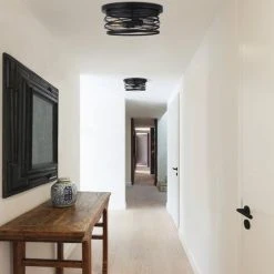 Best Pirce 😀 Patriot Lighting® Ryland Matte Black 2-Light Flush Mount Ceiling Light ⌛ -Patriot Lighting Sales 3519849 LIfe