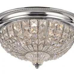 Wholesale 🤩 Patriot Lighting® Elegant Home Chaminmade Chrome Integrated LED Flush Mount Ceiling Light 🤩