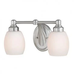 Discount 🔔 Patriot Lighting® Olympia Satin Nickel 2-Light Vanity Light 🛒