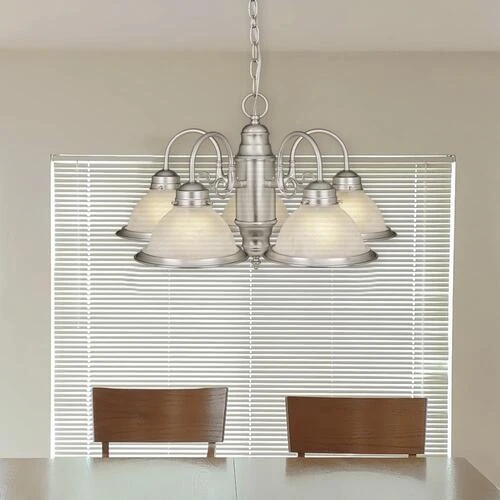 Cheap ❤️ Patriot Lighting® Saturn 5-Light Brushed Nickel Chandelier 😍 4 Cheap ❤️ Patriot Lighting® Saturn 5-Light Brushed Nickel Chandelier 😍 - Image 2