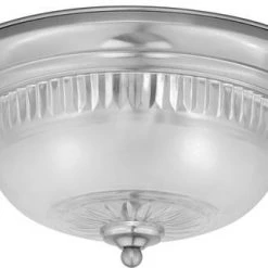 Wholesale 🔔 Patriot Lighting® Renais Satin Nickel 2-Light Flush Mount Ceiling Light 💯