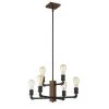 Best deal 💯 Patriot Lighting Elegant Home Patriot Lighting® Elegant Home Steele Replica Wood With Antique Black 6-Light Chandelier 🔥 -Patriot Lighting Sales 352 7607 P Alt1