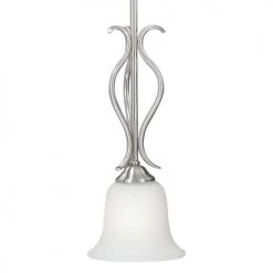 Best Sale ✔️ Patriot Lighting® Samantha Satin Nickel 1-Light Mini Pendant 😍 -Patriot Lighting Sales 352 8103 FG