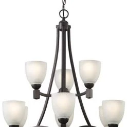 Discount 😉 Patriot Lighting® Grenadier 9-Light Oil-Rubbed Bronze Chandelier ❤️