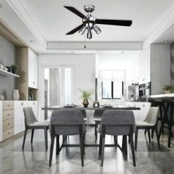 Wholesale ❤️ Patriot Lighting™ Jette III 42" Chrome Indoor LED Ceiling Fan ❤️ 12 Wholesale ❤️ Patriot Lighting™ Jette III 42" Chrome Indoor LED Ceiling Fan ❤️ -Patriot Lighting Sales 355 0666 IU