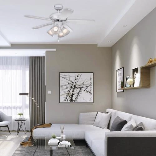 Best Sale 🎁 Patriot Lighting™ Minerva II 44" White Indoor LED Ceiling Fan 🎉 5 Best Sale 🎁 Patriot Lighting™ Minerva II 44" White Indoor LED Ceiling Fan 🎉 - Image 3