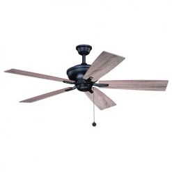 Budget 🤩 Patriot Lighting™ Manchester II 52" Bronze Indoor LED Ceiling Fan 😀 -Patriot Lighting Sales 355 0670 WOLK 1