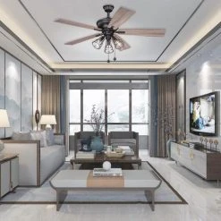 Budget 🤩 Patriot Lighting™ Manchester II 52" Bronze Indoor LED Ceiling Fan 😀 -Patriot Lighting Sales 355 0670 IU