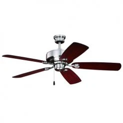 Cheapest 😉 Patriot Lighting™ Tempo II 52" Satin Nickel Indoor LED Ceiling Fan ❤️ -Patriot Lighting Sales 355 0671 WOLK