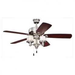 Cheapest 😉 Patriot Lighting™ Tempo II 52" Satin Nickel Indoor LED Ceiling Fan ❤️