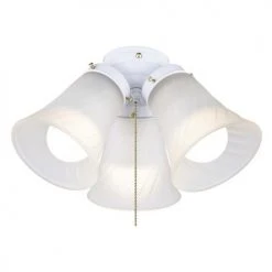 Best deal 😍 Patriot Lighting® Cluster 3-Light White LED Ceiling Fan Light ✔️