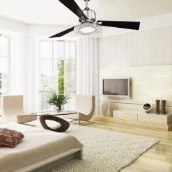 Coupon 🥰 Patriot Lighting® Elegant Home Crescent 52" Brushed Nickel Indoor LED Ceiling Fan 😍 -Patriot Lighting Sales 355 6703 IU