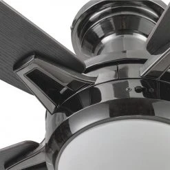 Best Sale 🥰 Patriot Lighting™ Ogun 52" Gunmetal Indoor LED Ceiling Fan 🎁 -Patriot Lighting Sales 3550022 20747 Bladeiron Closeup
