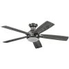 Best Sale 🥰 Patriot Lighting™ Ogun 52" Gunmetal Indoor LED Ceiling Fan 🎁 -Patriot Lighting Sales 3550022 20747 Master SideB