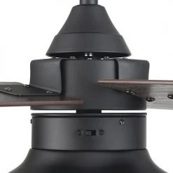 Discount 🥰 Patriot Lighting® Amanda 48" Matte Black Indoor LED Ceiling Fan ⌛ -Patriot Lighting Sales 3550090 20762 Housing Closeup