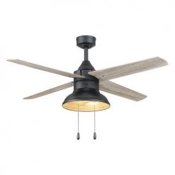 Discount 🥰 Patriot Lighting® Amanda 48" Matte Black Indoor LED Ceiling Fan ⌛ -Patriot Lighting Sales 3550090 20762 Persp2 LightOn A